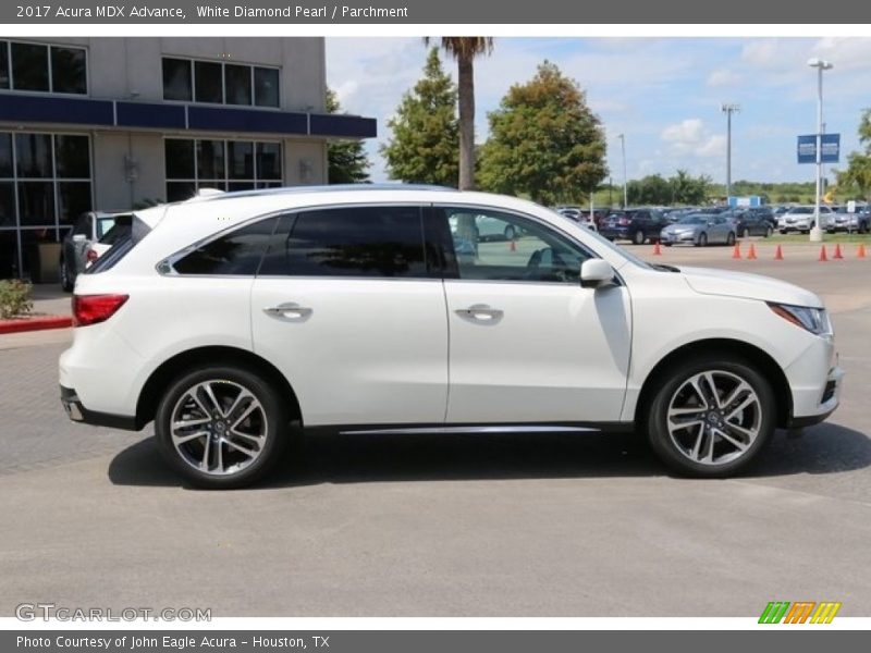 White Diamond Pearl / Parchment 2017 Acura MDX Advance