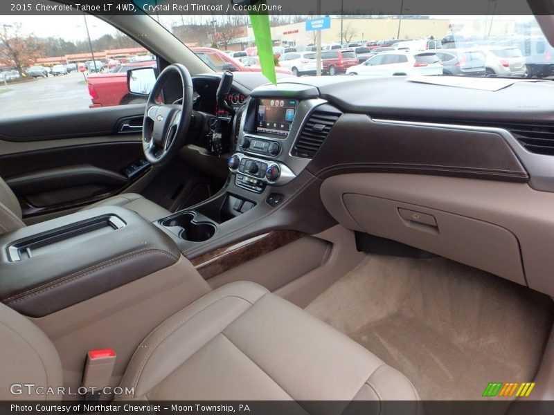 Crystal Red Tintcoat / Cocoa/Dune 2015 Chevrolet Tahoe LT 4WD