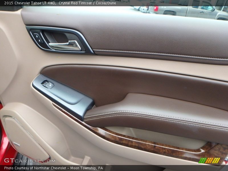 Crystal Red Tintcoat / Cocoa/Dune 2015 Chevrolet Tahoe LT 4WD