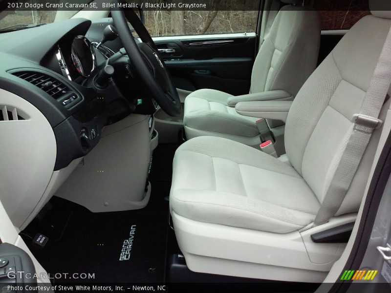 Billet Metallic / Black/Light Graystone 2017 Dodge Grand Caravan SE