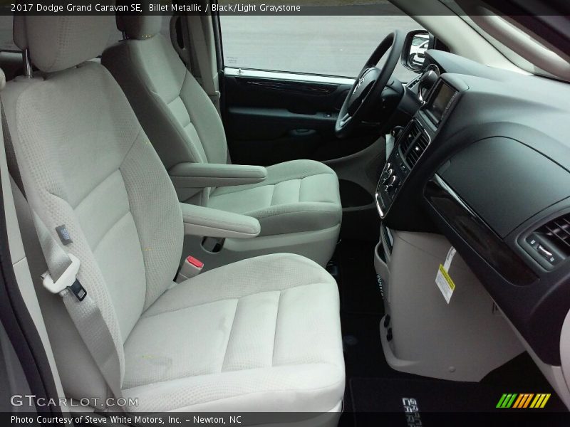 Billet Metallic / Black/Light Graystone 2017 Dodge Grand Caravan SE