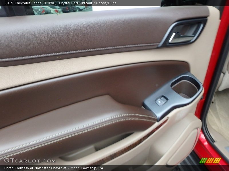 Crystal Red Tintcoat / Cocoa/Dune 2015 Chevrolet Tahoe LT 4WD