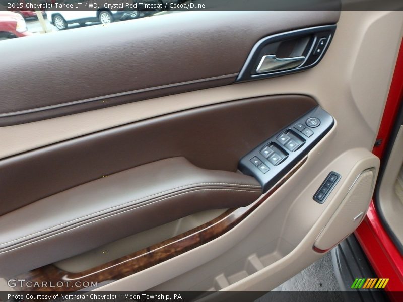 Crystal Red Tintcoat / Cocoa/Dune 2015 Chevrolet Tahoe LT 4WD