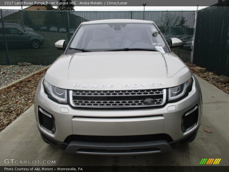 Aruba Metallic / Cirrus/Lunar 2017 Land Rover Range Rover Evoque HSE