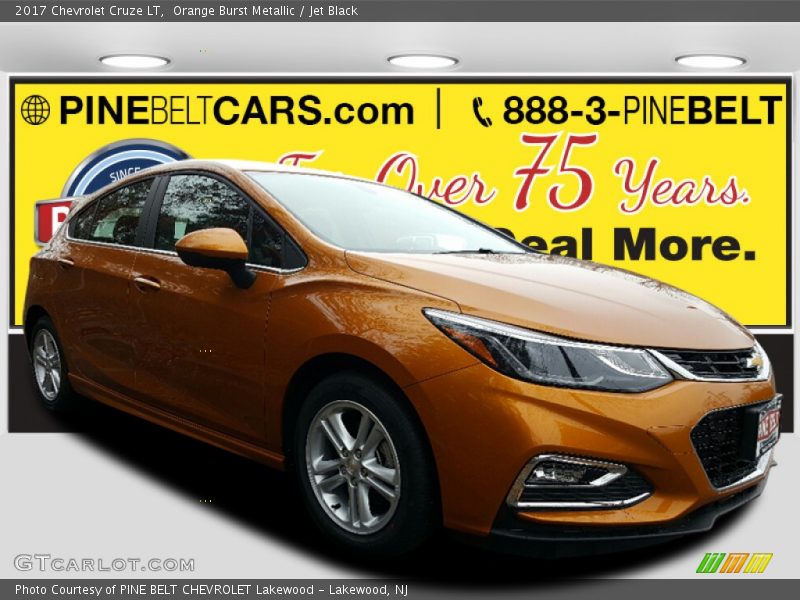 Orange Burst Metallic / Jet Black 2017 Chevrolet Cruze LT