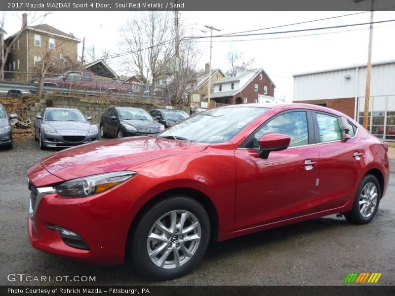 Soul Red Metallic / Sand 2017 Mazda MAZDA3 Sport 4 Door
