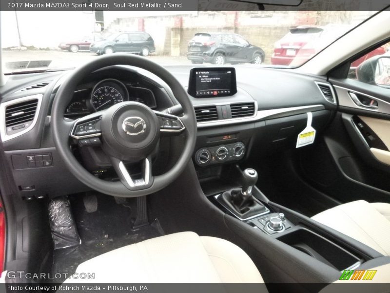 Soul Red Metallic / Sand 2017 Mazda MAZDA3 Sport 4 Door
