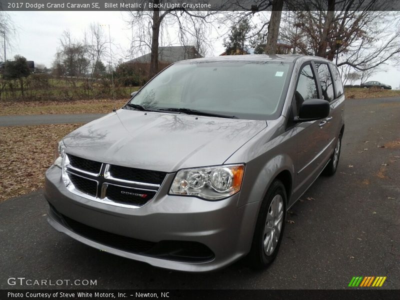 Billet Metallic / Black/Light Graystone 2017 Dodge Grand Caravan SE