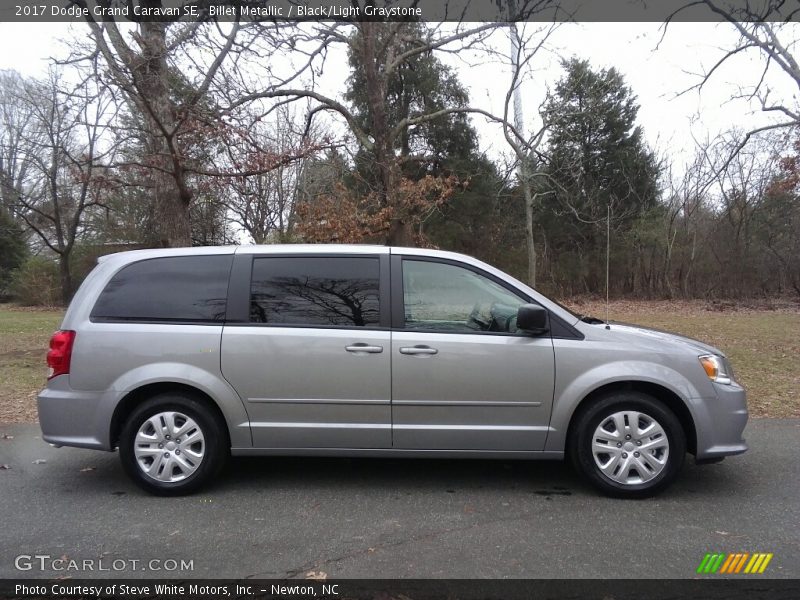 Billet Metallic / Black/Light Graystone 2017 Dodge Grand Caravan SE