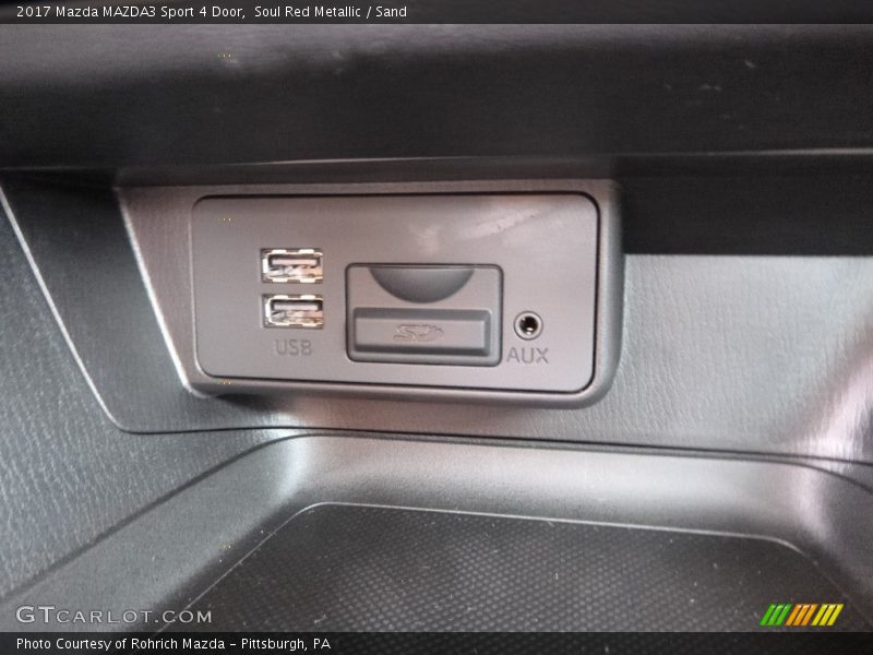 Soul Red Metallic / Sand 2017 Mazda MAZDA3 Sport 4 Door