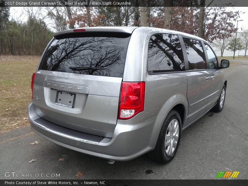 Billet Metallic / Black/Light Graystone 2017 Dodge Grand Caravan SE