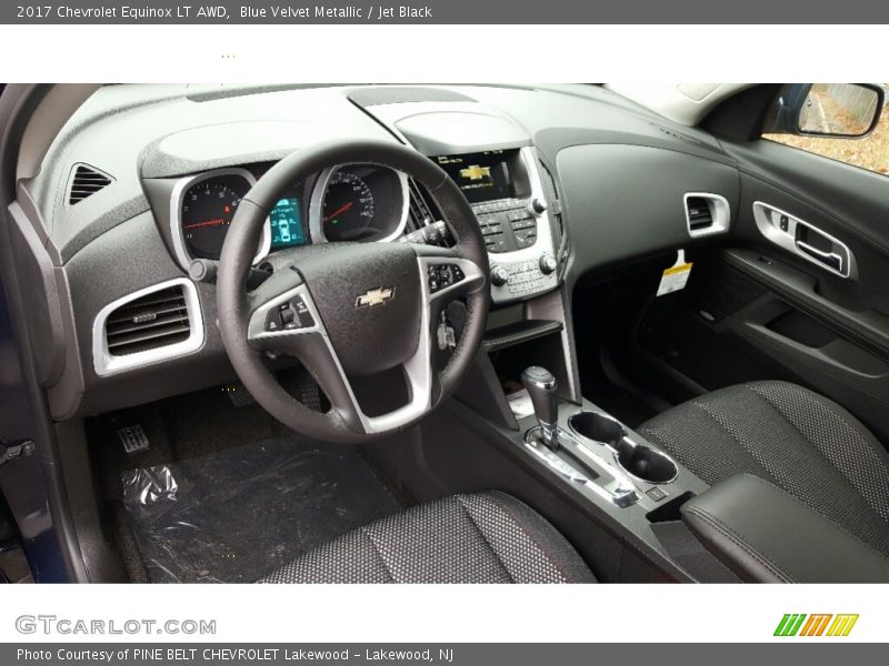 Blue Velvet Metallic / Jet Black 2017 Chevrolet Equinox LT AWD