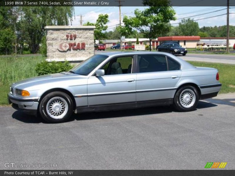Arctic Silver Metallic / Grey 1998 BMW 7 Series 740iL Sedan