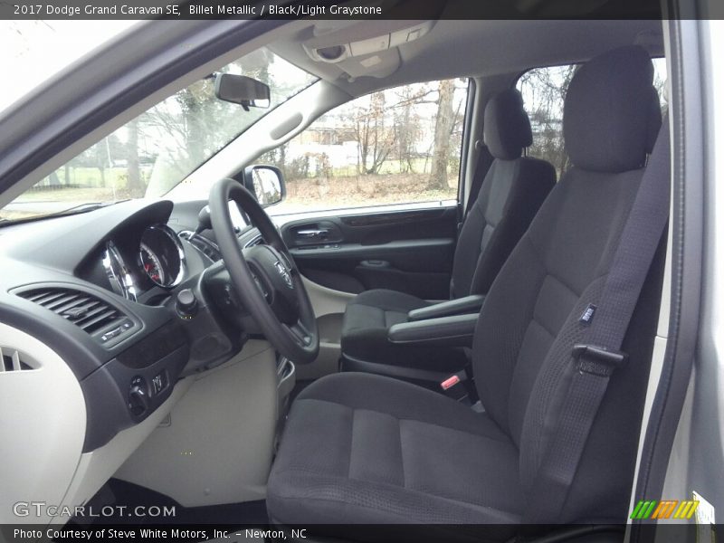 Billet Metallic / Black/Light Graystone 2017 Dodge Grand Caravan SE