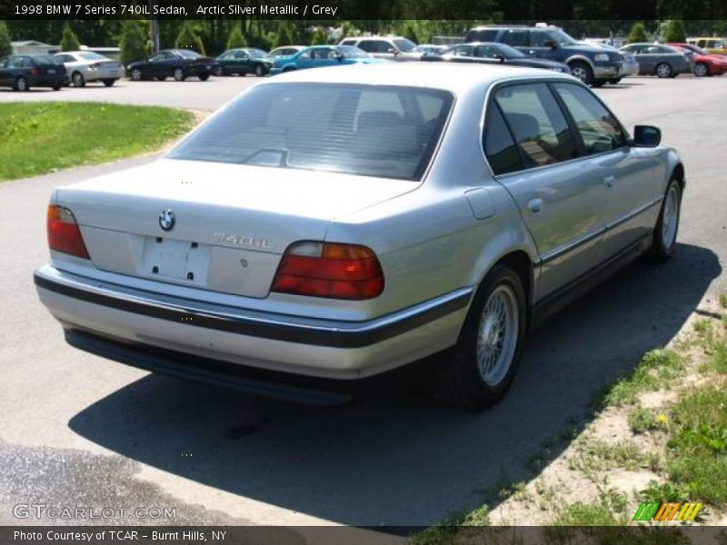 Arctic Silver Metallic / Grey 1998 BMW 7 Series 740iL Sedan