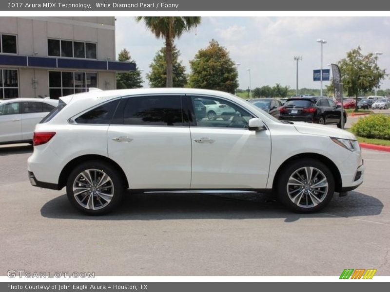 White Diamond Pearl / Ebony 2017 Acura MDX Technology