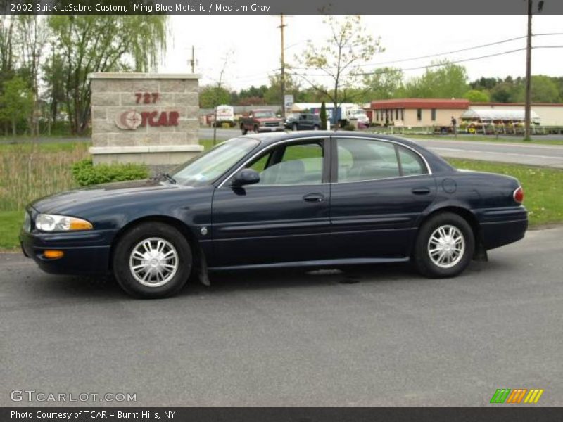 Ming Blue Metallic / Medium Gray 2002 Buick LeSabre Custom
