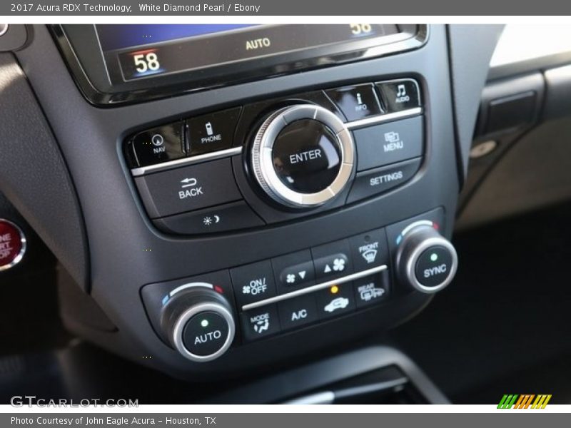 White Diamond Pearl / Ebony 2017 Acura RDX Technology