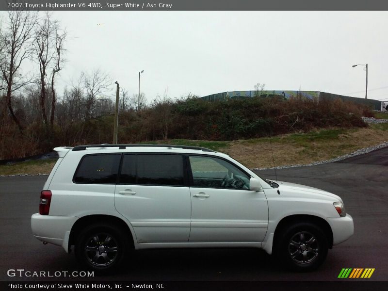 Super White / Ash Gray 2007 Toyota Highlander V6 4WD