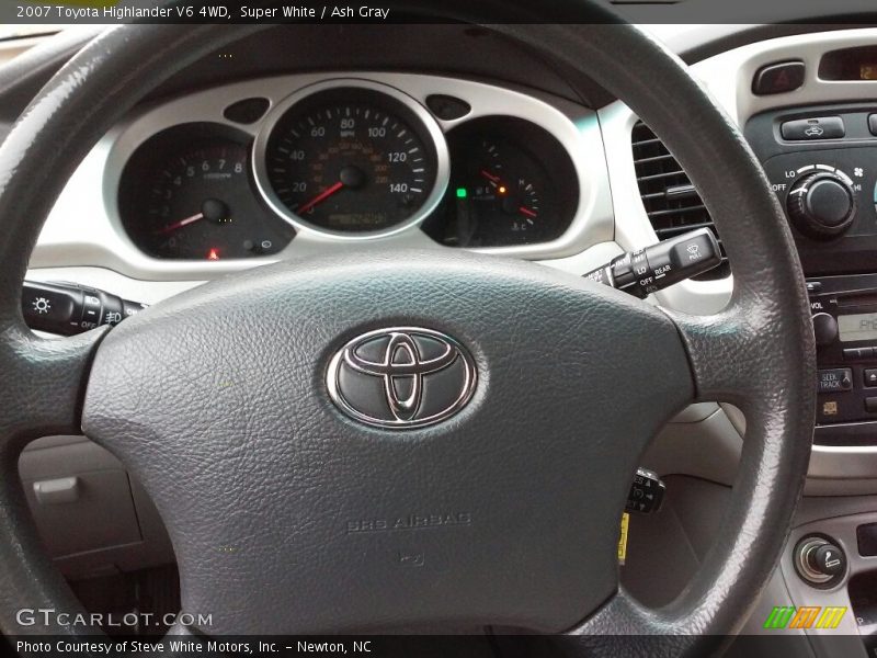 Super White / Ash Gray 2007 Toyota Highlander V6 4WD