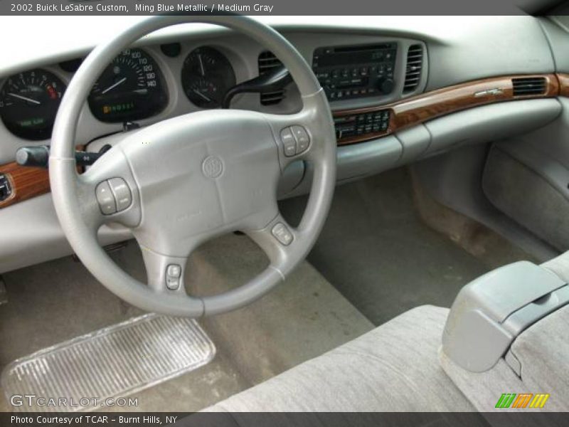 Ming Blue Metallic / Medium Gray 2002 Buick LeSabre Custom