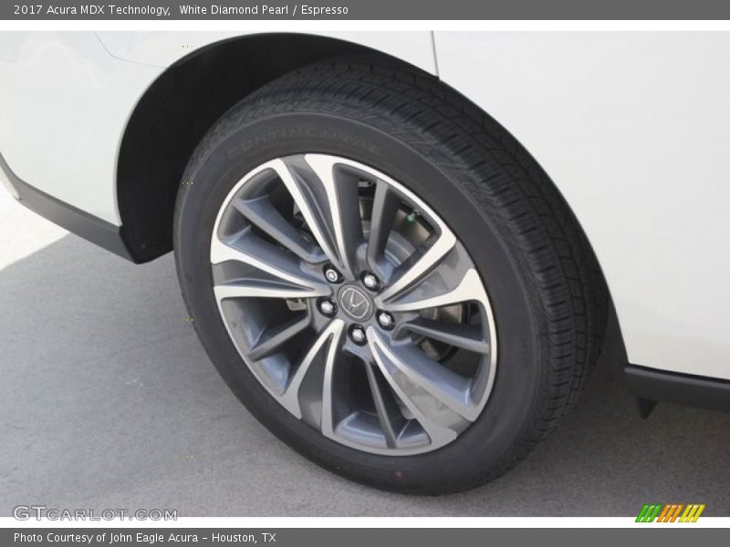 White Diamond Pearl / Espresso 2017 Acura MDX Technology