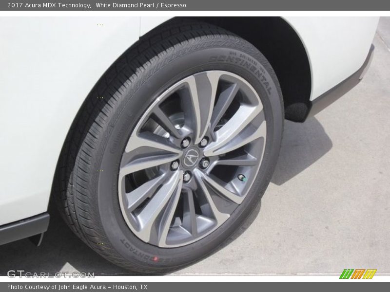 White Diamond Pearl / Espresso 2017 Acura MDX Technology