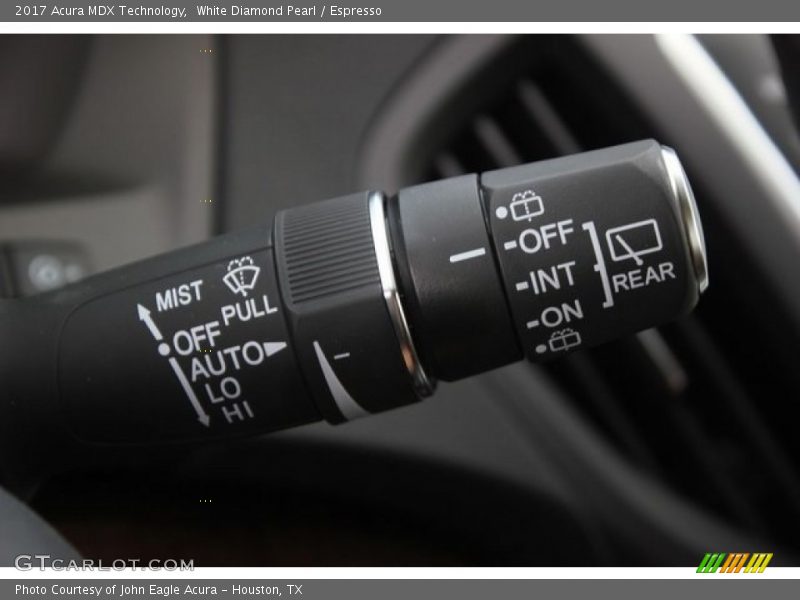 White Diamond Pearl / Espresso 2017 Acura MDX Technology
