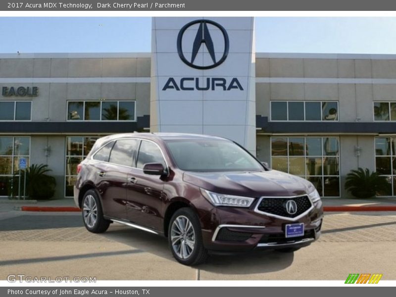 Dark Cherry Pearl / Parchment 2017 Acura MDX Technology