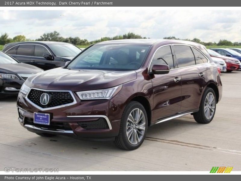 Dark Cherry Pearl / Parchment 2017 Acura MDX Technology