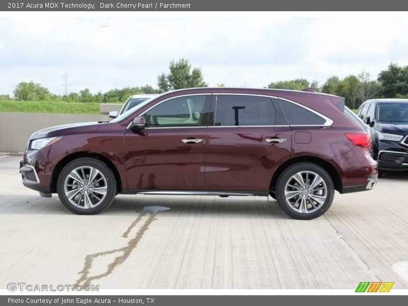Dark Cherry Pearl / Parchment 2017 Acura MDX Technology