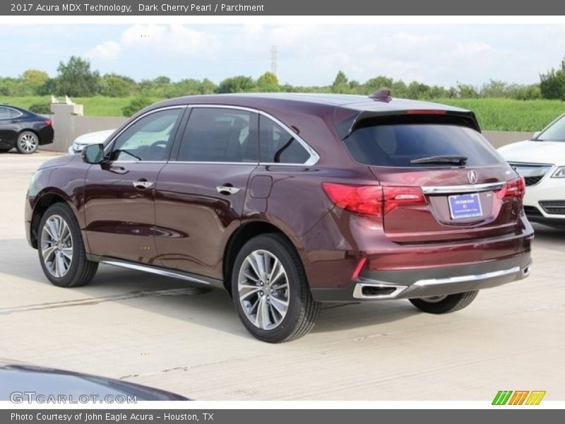 Dark Cherry Pearl / Parchment 2017 Acura MDX Technology