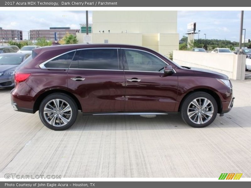 Dark Cherry Pearl / Parchment 2017 Acura MDX Technology