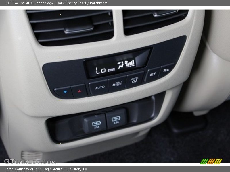 Dark Cherry Pearl / Parchment 2017 Acura MDX Technology