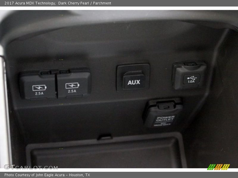 Dark Cherry Pearl / Parchment 2017 Acura MDX Technology