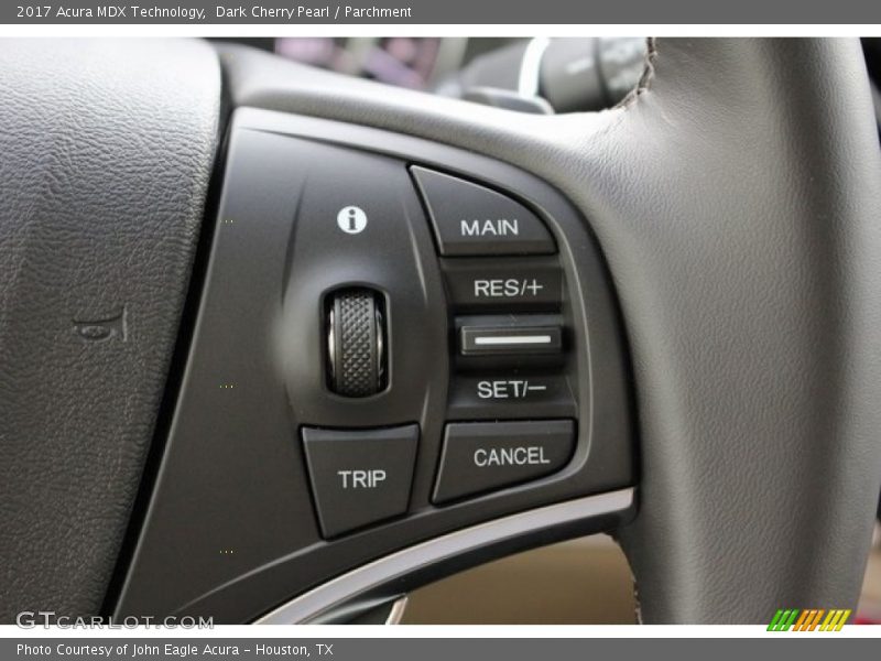 Dark Cherry Pearl / Parchment 2017 Acura MDX Technology