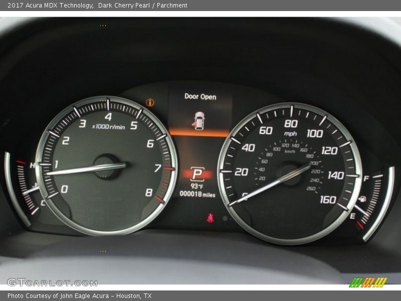 Dark Cherry Pearl / Parchment 2017 Acura MDX Technology
