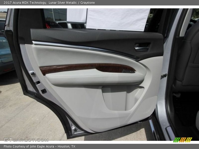 Lunar Silver Metallic / Graystone 2017 Acura MDX Technology