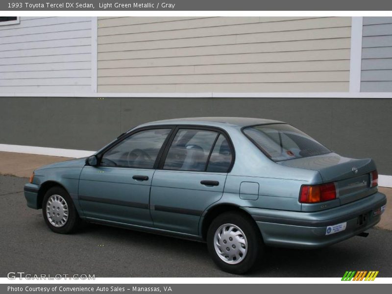 Light Green Metallic / Gray 1993 Toyota Tercel DX Sedan