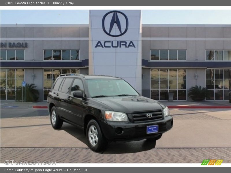 Black / Gray 2005 Toyota Highlander I4