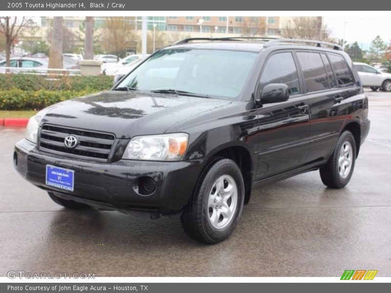 Black / Gray 2005 Toyota Highlander I4