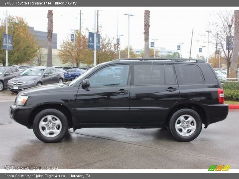 Black / Gray 2005 Toyota Highlander I4