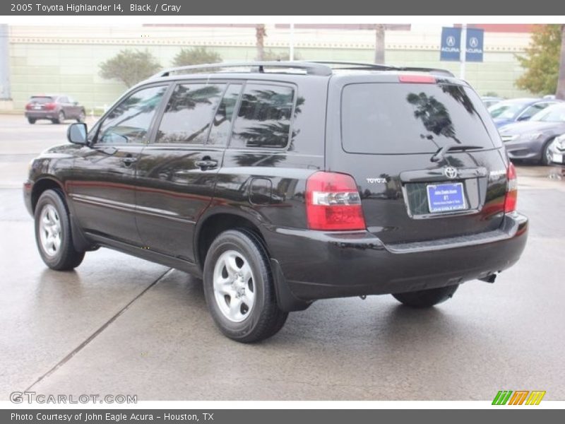 Black / Gray 2005 Toyota Highlander I4