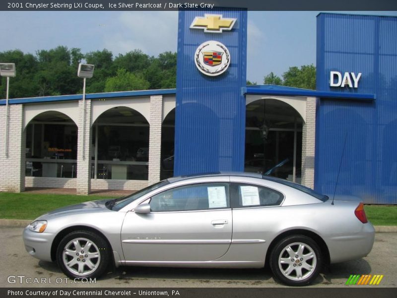 Ice Silver Pearlcoat / Dark Slate Gray 2001 Chrysler Sebring LXi Coupe