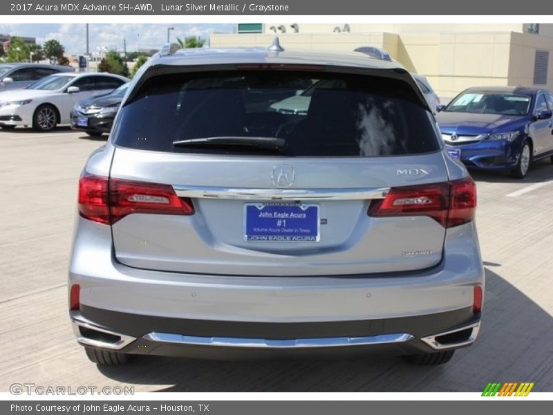Lunar Silver Metallic / Graystone 2017 Acura MDX Advance SH-AWD