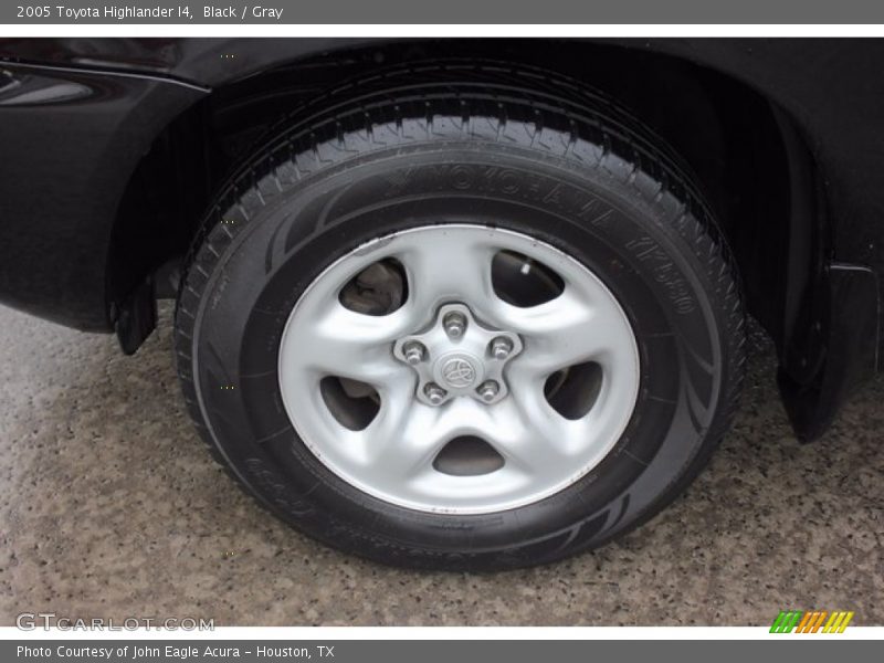 Black / Gray 2005 Toyota Highlander I4