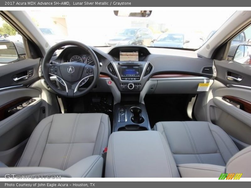 Lunar Silver Metallic / Graystone 2017 Acura MDX Advance SH-AWD