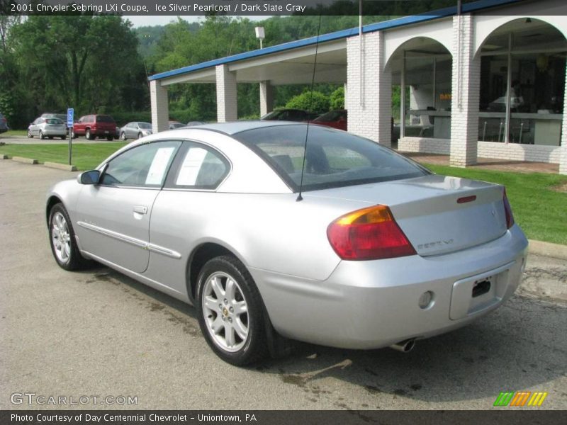 Ice Silver Pearlcoat / Dark Slate Gray 2001 Chrysler Sebring LXi Coupe