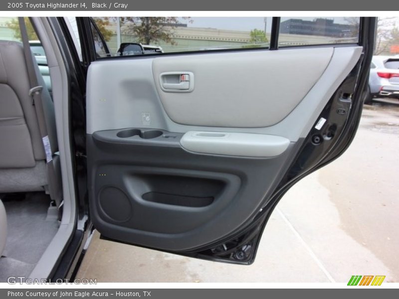 Black / Gray 2005 Toyota Highlander I4