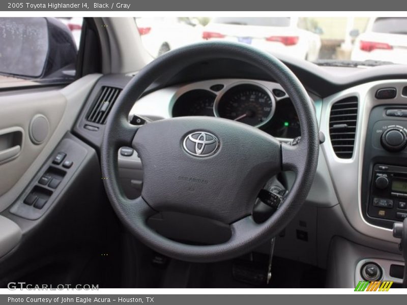 Black / Gray 2005 Toyota Highlander I4